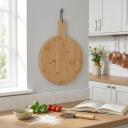 Salter Picas dēlis un griezējs BW14821, 12 collu, koka, bambuss, integrētas &scaron;ķēlē&scaron;anas rievas, nerūsējo&scaron;ā tērauda griezējs