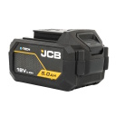 JCB JCB-18LI-5 Professional 18V Li-Ion akumuliatorius įrankių maitinimui 5.0Ah E-TECH didelis na&scaron;umas au&scaron;inimo technologija suderinamas su JCB 18V įrankiais