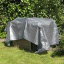 Katte 5x8m, KREATOR, KRT660304, Paksus: 180 g, Kahepoolne, hall ja must