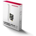 Axagon PCIe 2x SATA 6G kontroller PCES-SJ2, 2 SATA 6 Gb/s, JMicron kiip, kinnitus sisaldub