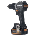 DeWALT MCLAREN DCD85MP2T 18V XR безщёточный ударный дрель-шуруповёрт аккумуляторный Li-ion 5 Ah &times; 2, до 90 Nm крутящий момент, двухскоростной 0 &ndash; 650/0 &ndash; 2000 об/мин, ключевой патрон 1.5 &ndash; 13 мм сверление до 55 мм (дерево), до 13 мм (металл/бетон), LED-подсветка, кейс и зарядное устройство в комплекте черно-жёлтый