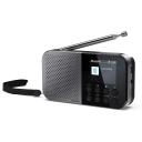 Sharp OSAKA tasku/k&auml;eshoitav digitaalne raadio DR-P520(GY), 5,08 cm, 12 h, Bluetooth 5.3, DAB/DAB+/FM