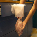 Meat Netting BROWIN 310115, Elastic, 18cm, 220°C, Red/Cream, 3m