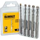 Dewalt SDS-plus&reg; urbjveida bitu komplekts DT9399-QZ, 6 gab., Karbīda zobi, SDS PLUS, Betons, 1.5 cm, 13.5 cm