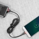 Baseus Cafule Micro USB kabelis CAMKLF-C91, 2m, 1.5A, greitas įkrovimas, duomenų perdavimas 480 Mb/s, nailono pintas