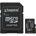Kingston 1TB microSDXC Kaart SDCS3/1TB, 1TB, 150MB/s, A1, UHS-I, Class 10, V30, exFAT, SD adapter