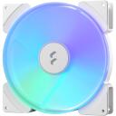 Fractal Design Kaste ventilators AL-18 FD-FAN-PRI-AL18-PWM-WT, 180 mm, 249.56 m3/h, 14.9-37.4 dBA, PWM kontrole, RGB apgaismojums