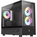 Gamemax Korpus NEX C31 BK, 1+1 x 3.5", 1 x 2.5", 4, 2 x USB 3.0, 1 x USB-C, 1 x k&otilde;rvaklapid, 180mm