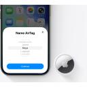 Apple AirTag (2. p&otilde;lvkond) MFE94ZM/A, 11,8 g, CR2032, IP67, Bluetooth, NFC, sisseehitatud k&otilde;lar, kiirendusm&otilde;&otilde;tur
