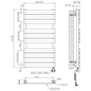 Ab R&auml;tiku kuivati 9157664, 500W, 500mm, 930mm, IP24, must, elektriline juhtpaneel ekraaniga