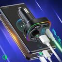 Manta FM modulaator TFM102 STREAM, QC3.0 USB, USB-C PD 20W, Bluetooth 5.0, MicroSD pesa, 7 taustavalguse t&uuml;&uuml;pi
