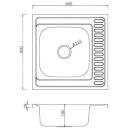 Ab K&ouml;&ouml;givalamu 9133866, 600x600mm, 0.6mm, vasak kauss, sifoon, v&auml;ljalaske diameeter 110mm