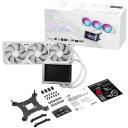 Asus ROG RYUO IV 360 ARGB balts, 90RC01N2-B0EAY0, 12 cm, 3 ventilatori, 2200 RPM, 56,66 CFM, AMOLED displejs