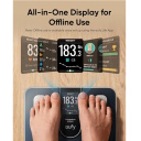 Умные напольные весы до 180 кг 16 показателей тела цветной дисплей 3.36 дюйма чёрные C20 T9130011 Eufy