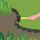 Paindlik muruserv 40mm 10m koos kinnitusvaiadega 88710 FLO