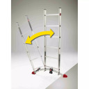Combination ladder S100 Hailo ProfiLOT 039312507 HAILO, aluminium, 3x12 steps