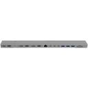 Hyper | HyperDrive Triple-4K dokstacija HD156-GL, 3xHDMI, 3xDP, 2xUSB-C, 100W, Gigabit Ethernet, sudraba