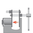 Stabdžių disko presas 0-65mm YT-0610 YATO