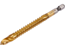 HEX фрезерное сверло по металлу 8,0 мм HSS TiN 1/4" фиксатор твёрдость 58–62 HRC длина 80 мм TOYA YT-44826