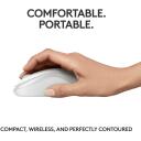 Logitech optiline hiir M240 Silent 910-007120, 10m, 3 nuppu, AA aku, valge, ergonoomiline disain, vaikne kl&otilde;ps