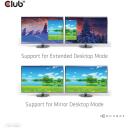 Club3D dokstacija CSV-1562 USB 3.2 Gen 1, 4x USB Type-A, 1x USB Type-C, 3x 4K displeji, 60W PD, Gigabit Ethernet, melna