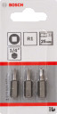Iek&scaron;.četrkanta uzg.L=25mm R1, 3gab., Urbjma&scaron;īnām/skrūvgriežiem SKRŪVGRIEŽA UZGALIS EXTRA HARD, 2608521108, BOSCH