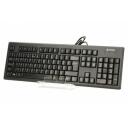 A4Tech Tastatūra KR-83 A4TKLA42925, 1.5m, 1000DPI, Membrāna, Melna, Ergonomisks dizains, Lāzeru iegravēti taustiņi