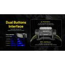Nitecore Žibintuvėlis HC75 UHE, 3000 lm, 32 LED, 5500 mAh, IP68, Aliuminis, Polikarbonatas, USB įkrovimas, Juoda/Geltona