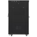 Lanberg vabariigi kapp 19 tolli 22U FF01-8022-12BL, 800mm, 1000mm, 1200kg, 6 ventilaatori pesa, IP20, klaasuks