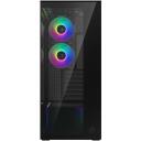 Arctic Korpus Midi Tower ACPCC00018A, 529mm, 231mm, 529mm, 5 ventilaatorit, 6 ketta tuge, A-RGB