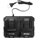 Hogert Зарядное устройство HT2E283-DC8 18V, 2&times;4 A, 2 порта, 230 V, защита от перегрева, короткого замыкания, перезарядки