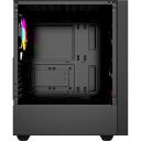 Gembird Fornax 4000 ARGB Datora korpuss CCC-FC-4000, 330mm, 200mm, 430mm, 4.4kg, Tempered glass, SPCC, 2x2.5" bays