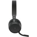 Jabra Evolve2 75 Link380a MS ausinės, 27599-999-999, 30m, Stereo, 35 dBV, Bluetooth, USB-A, ANC, Microsoft Teams
