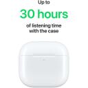 Apple AirPods 4, MXP93ZM/A, Bluetooth 5.3, juhtmevabad, valged, m&uuml;rasummutamine, kohandatav EQ, veekindel