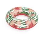 Bestway Надувное кольцо Tropical Palms 8982183, &Oslash; 119 см, &Oslash; 106 x 27 см, ПВХ, предохранительный клапан, заплатка для ремонта