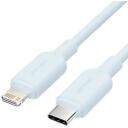 Vention USB-C į Lightning kabelis 1m mėlynas, 3A, 480Mbps duomenų perdavimas, mink&scaron;tas ir patvarus