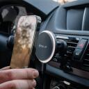 Tellur Juhtmevaba laadija TLL151431, 5V/9V/12V 2A, 15W, USB-C, MagSafe &uuml;hilduv, auto &otilde;huavade hoidik