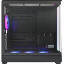 Montech Kaste MIDITOWER KING 45 PRO (B), 2xUSB 3.0, 1xUSB Type-C, 2x2.5" disku, 2x3.5" disku, melna