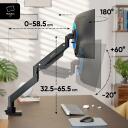 Onkron monitori kinnitus, G130-B, 17-57", 2-27 kg, 2-22 kg, VESA 75x75-200x200 mm, kallutus +60&deg;~-20&deg;, p&ouml;&ouml;ramine 180&deg;