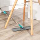 Beldray Plakans mops un spainis LA067234NPUF, 2x2,5l, mikro&scaron;ķiedra, zils, 180&deg; grozāms, antibakteriāls