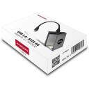 Axagon HDD adapter ADSA-1S6, USB 3.0, SATA 6G, 2,5" ketastele, 0.1m kaabel, plastikkarp, vahtpadjad