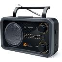 Muse 2 joslu pārnēsājamais radio M-06DS, 230V, 2 joslas FM/MW, AUX in, pelēks, 1 x iebūvēts skaļrunis