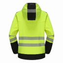 Hi-vis softshell jacket Leo, Class 2, yellow/black, XL, PESSO, LEO_HVG-XL
