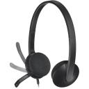 Logitech k&otilde;rvaklapid 981-000475, 20 - 20000 Hz, 1.8 m, 100 g, USB Type-A, m&uuml;rasummutav mikrofon, reguleeritav peapael