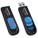 Adata USB флеш-накопитель AUV128-128G-RBE 128 ГБ, USB 3.2 Gen 1, Скорость чтения 90 МБ/с, Скорость записи 40 МБ/с, Черный, Синий
