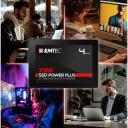 Emtec SSD 2.5 Sata X150 2000GB Power Plus ECSSD2TX150, 2 TB, 520 MB/s, 500 MB/s, SATA III 6 Gb/s, 2 000 000 stundu