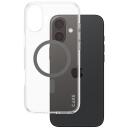 Care Чехол 1347, защитный чехол, Apple iPhone 16 Plus, 100% переработанный пластик, прозрачный/черный, MagSafe