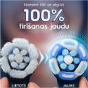 Oral-B Rezerves zobu birstes uzgaļi iO UltimateClean Black 4, 4 gab., melns, slīpi 16&deg; sari, krāsu maiņas indikators