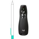 Logitech Беспроводной Презентер R400 910-001356, RF, USB, 15 м, 5 кнопок, Черный, Красный лазерный указатель