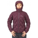 Jaka W PERMAFROST Light Down Parka, izmērs: S, Maroon, 4548801716578 Mont-Bell